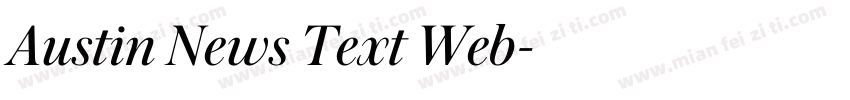 Austin News Text Web字体转换